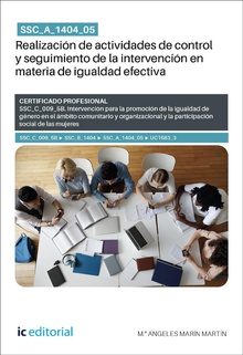 SSC_A_1404_05. Realización de actividades de control y seguimiento de la intervención en materia de igualdad efectiva. SSC_C_009_5B