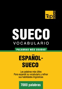 Vocabulario español-sueco - 7000 palabras más usadas